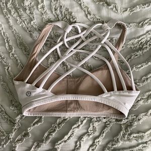 White lululemon sports bra, Size 2, Worn once